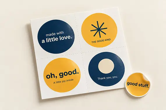 Stickers & labels design concept
